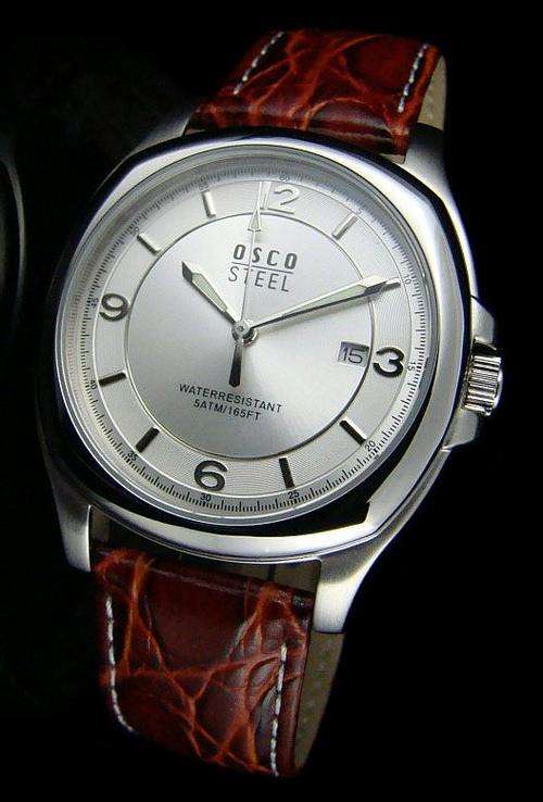 OSCO MENS STEEL BUSINESS WATCH GREAT STYLE